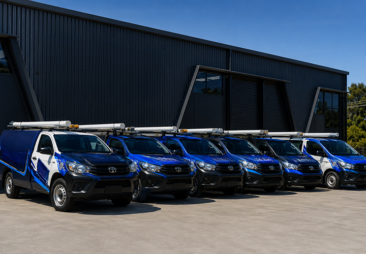 Fleet of Kellyville Blocked Drains plumbing vans