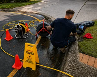 On-site drain inspection at a Kellyville property